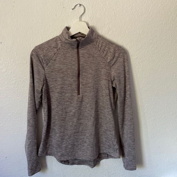 Apana Neutral Brown Half Zip Long Sleeve - Picture 1 of 5